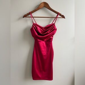 Windsor Silk Red Mini Dress